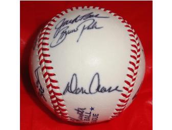 Autographed Baseball - Members of the Longest Game