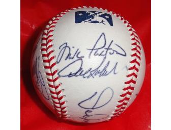 Autographed Baseball - Members of the Longest Game