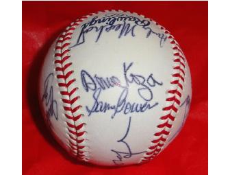 Autographed Baseball - Members of the Longest Game