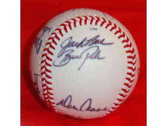 Autographed Baseball - Members of the Longest Game