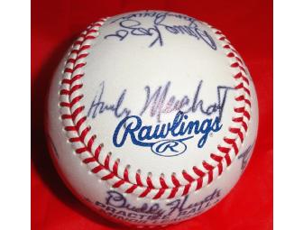 Autographed Baseball - Members of the Longest Game