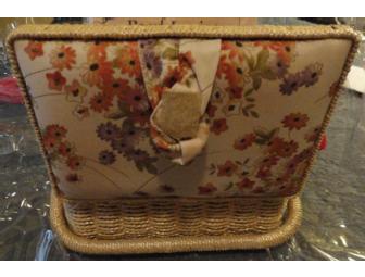 Sewing Basket with Sewing Supplies