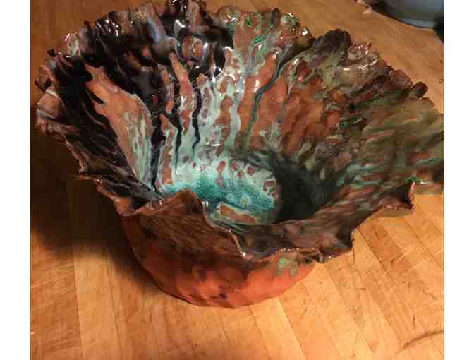 Stoneware Bowl (hand built and glazed)