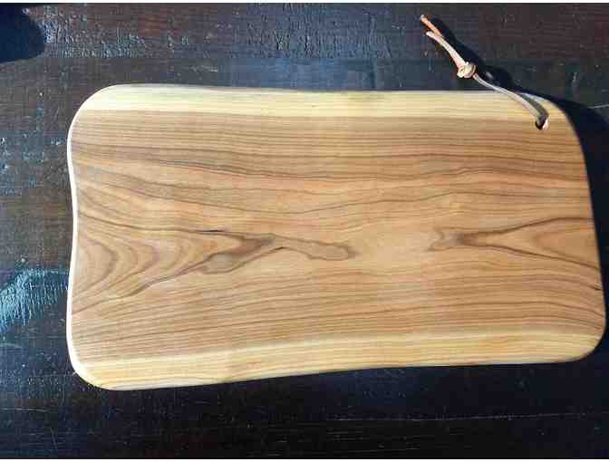 HOUSEWARES: Handcrafted Black Cherry Cheese Board and Knife Set