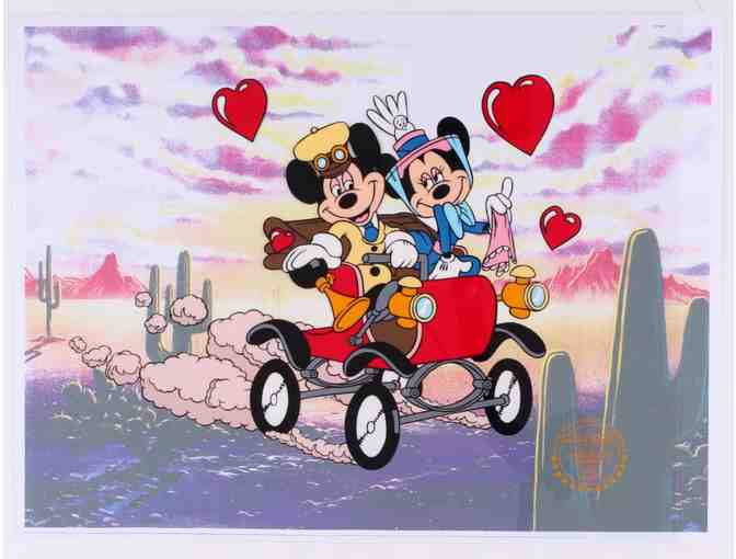 Mickey Mouse & Minnie Mouse Walt Disney 'Nifty Nineties' 11x14 LE Animation Serigraph Cel