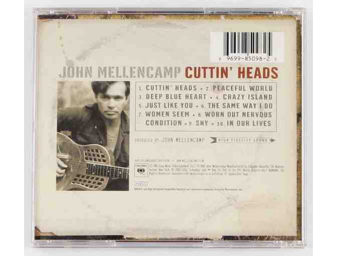 John Mellencamp Signed 'Cuttin' Heads' CD Album Cover (PSA COA)