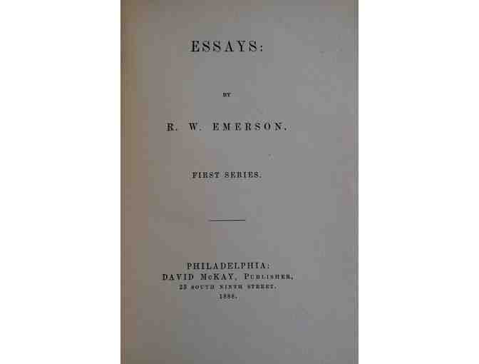 Emerson's Essays, First and Second Series. 2 Book Set.