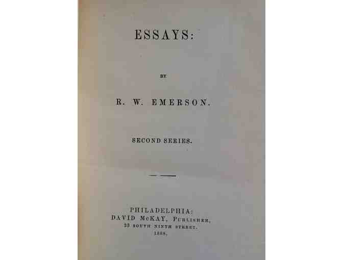 Emerson's Essays, First and Second Series. 2 Book Set.