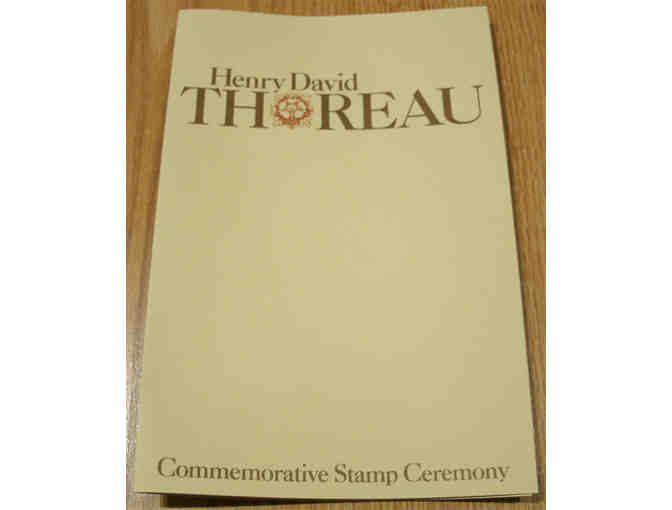 1967 Thoreau Commemorative Stamp Ceremony brochure