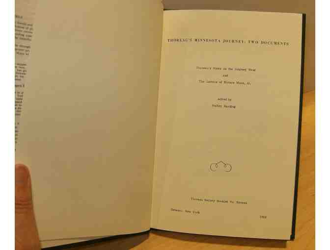 Thoreau's Minnesota Journey: Two Documents, ed. by Walter Harding (1962)