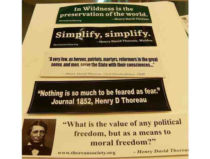 11 Bumper Stickers with Thoreau Quotes