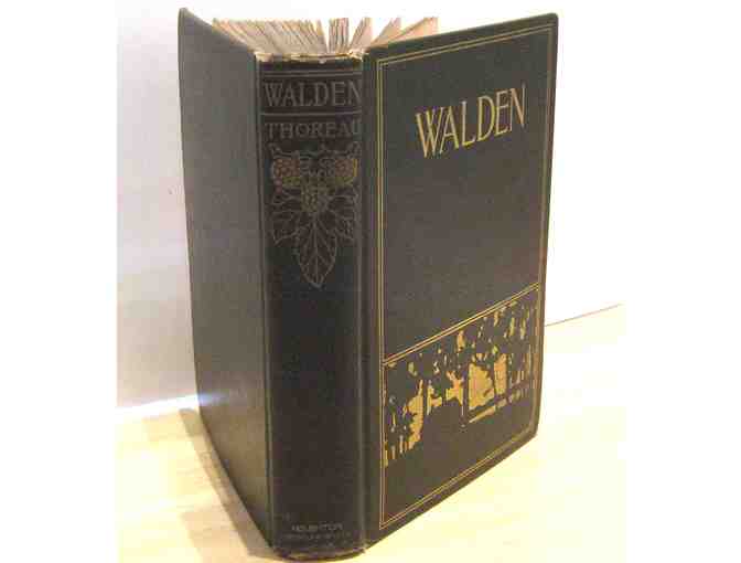 Walden, by Thoreau, intro by Bradford Torrey, 1897 / 1902 edition with photogravures