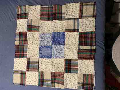 Cat/Small Dog Blanket - Plaid Corners