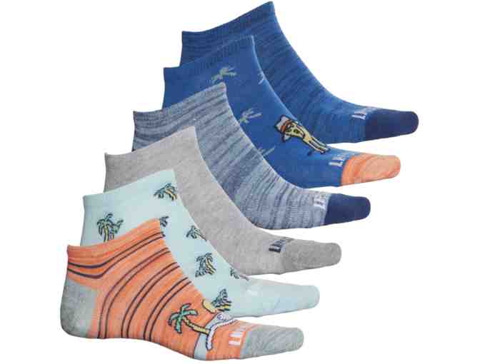Life is good Pattern Socks - 6-Pack, Crew (For Men) - Photo 1
