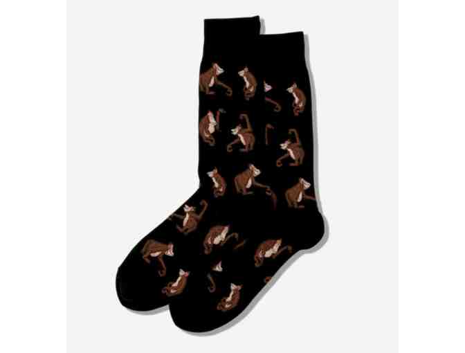 HOTSOX MEN'S ORANGUTANS CREW SOCKS - Photo 1
