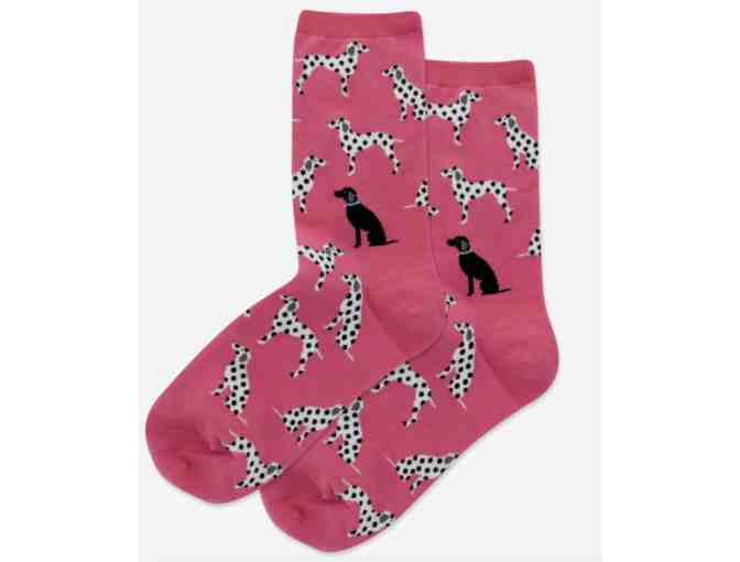 HOTSOX WOMEN'S DALMATIANS CREW SOCKS - Photo 1