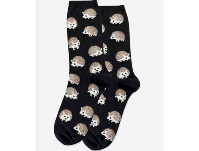 HotSox WOMENS HEDGEHOG CREW SOCKS - Photo 1