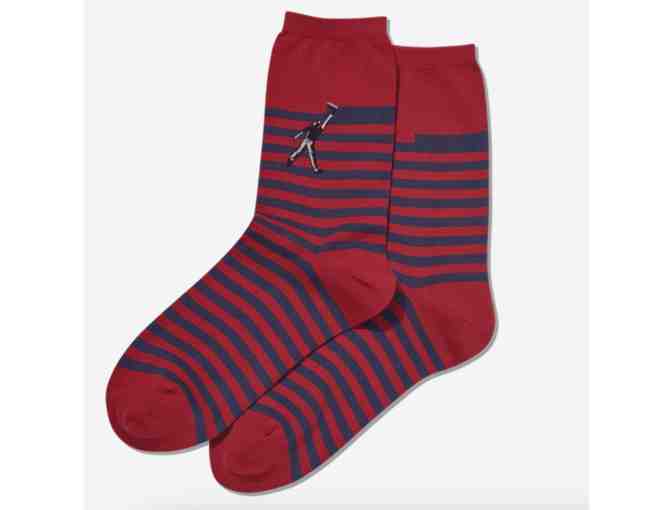HOTSOX WOMENS STRIPE PAINTER CREW SOCKS - Photo 1