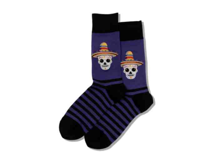 HOTSOX MENS SOMBRERO SUGAR SKULL CREW SOCKS - Photo 1