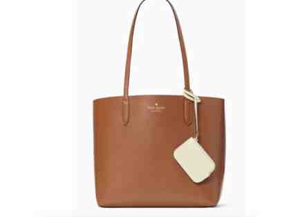 Kate Spade Ava Reversible Tote - Two bags in one Warm Gingerbread