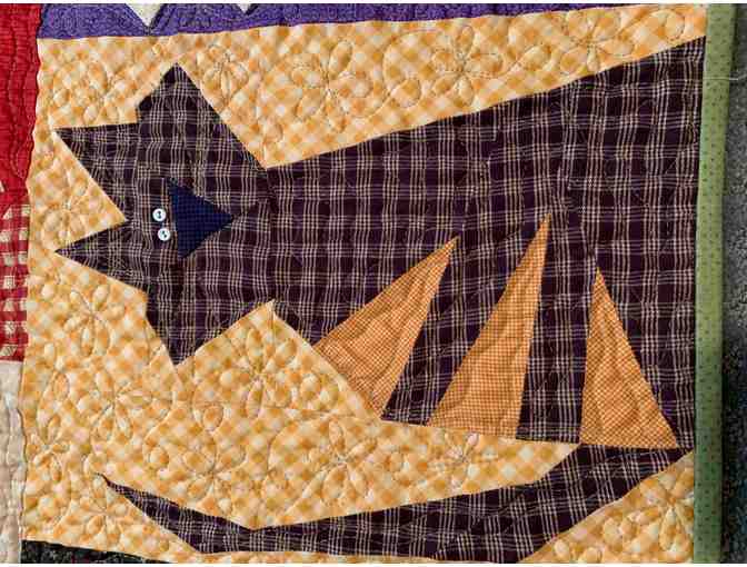 Heirloom-Quality Cat Quilt - RAFFLE ITEM