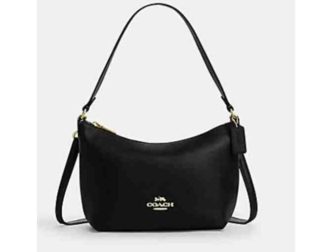 COACH ZIP TOP SHOULDER BAG - BLACK - Photo 1