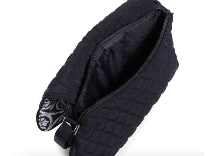 Vera Bradley Convertible Flap Crossbody Bag in steel blue medallion