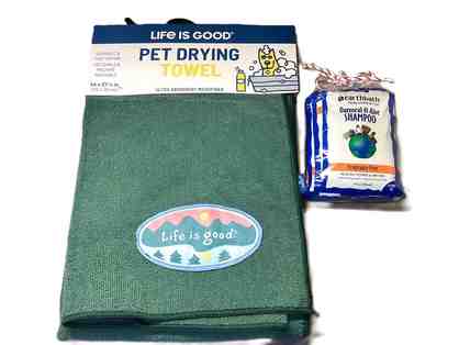 Pet Towel and Earthbath Shampoo