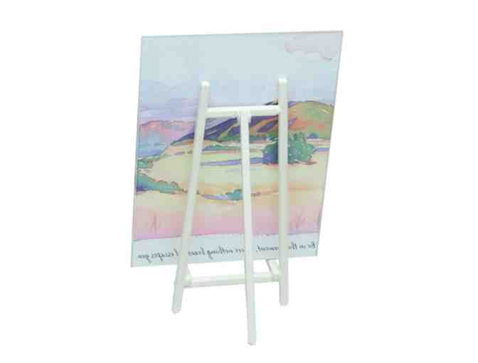 Hallmark Glass Watercolor Print with Stand 'Be in this Moment'