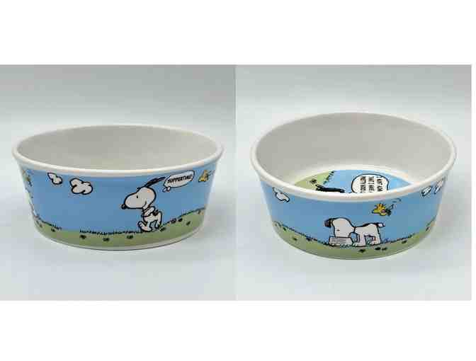 Snoopy Small Ceramic Pet Food Bowl