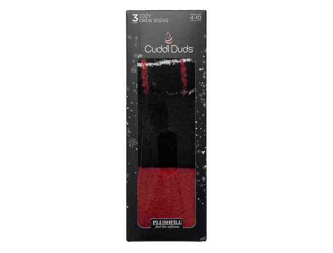 Cuddl Duds Fleece Crew Sock Gift Set Black