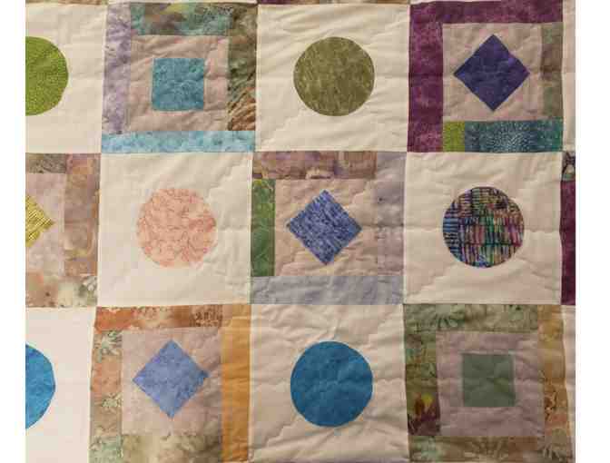 Square Peg, Round Hole HUGE Original Quilt