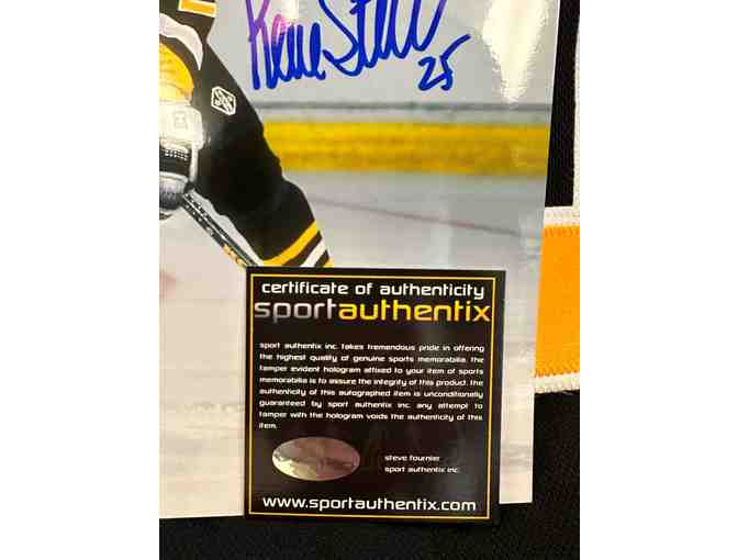 Autographed 'Artie', Former Pittsburgh Penguin Kevin Stevens Signed Jersey & Photo