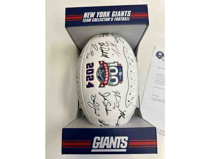 New York Football Giants Autographed 2024 Team Collector's Football - Photo 1