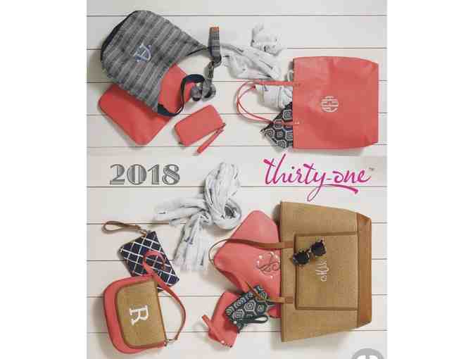Thirty One - All About the Benjamin's Jewell Wallet in Falling Feathers Pebble