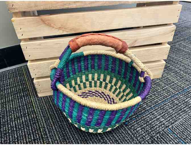 Handwoven Fruit Basket from Ghana, Africa - Small