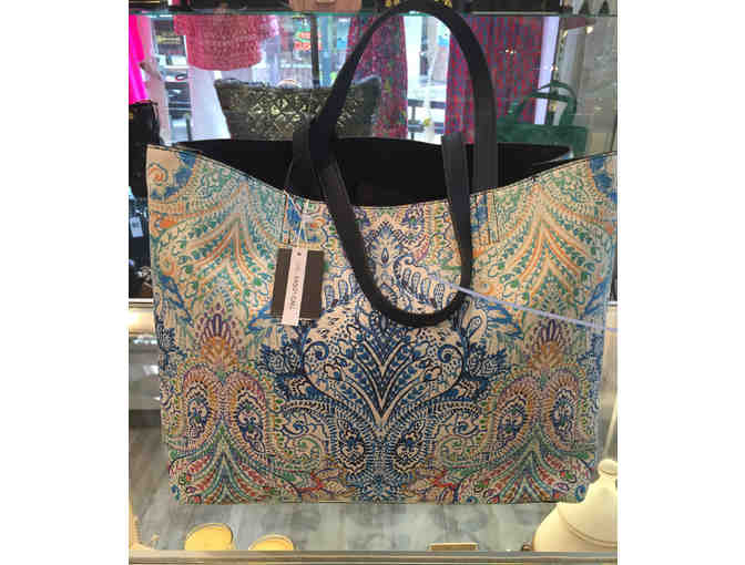 Stylish tote for the beach & a gift certificate to Revivals Boutique
