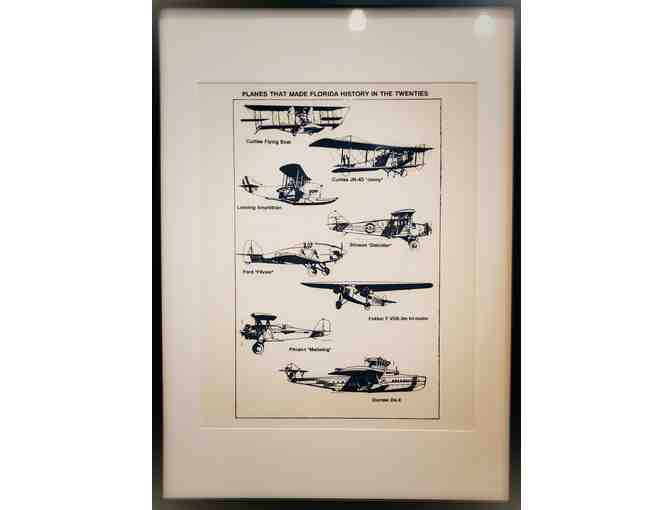 Douglas Rolfe Prints! Four Aircraft History Framed!