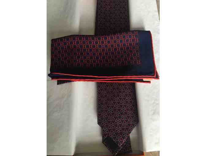 Hermes Tie and Pocket Square