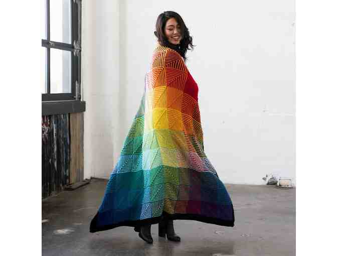 Knit Picks Hue Shift Rainbow Afghan Kit