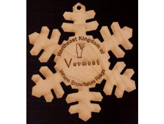Snowflakes from Vermont - Hand-crafted Wooden Snowflake Ornament