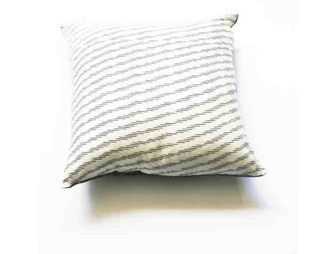 White & Grey Toss Pillow