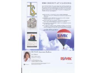 $500 credit at closing with Josie Ashmore