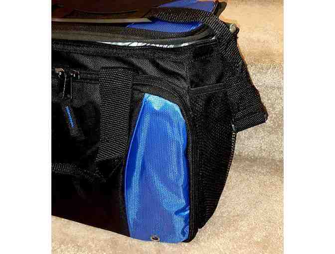 Insulated Cooler Bag with Fold-out Drink Holder