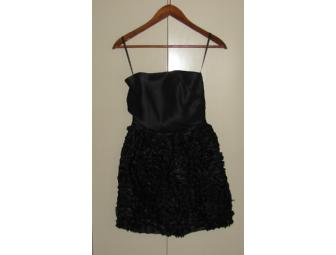 Tiered Ruffle Silk Strapless Dress - Size 8