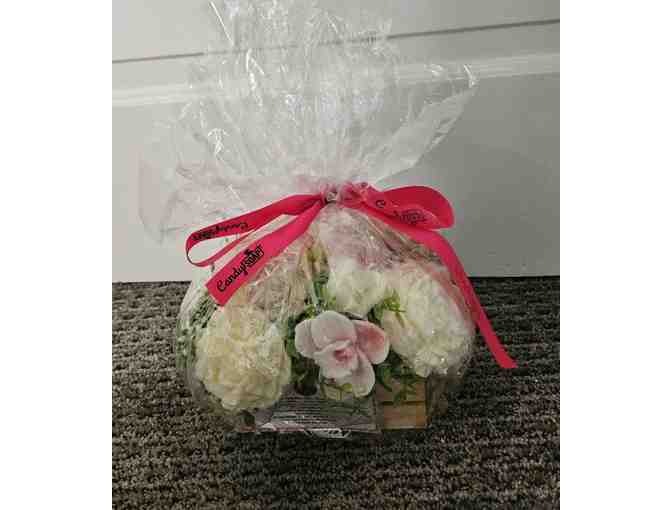 Decorative Candy Soap Bouquet donated by The Naked Goat Bath & Body