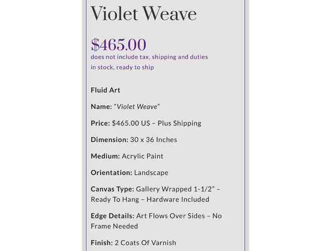 Violet Weave Art compliments of Ervin Artistry