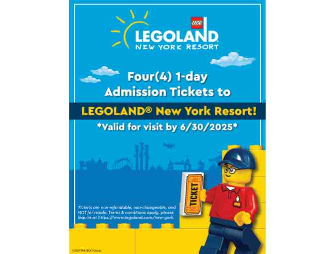 4 LEGOLAND New York Tickets