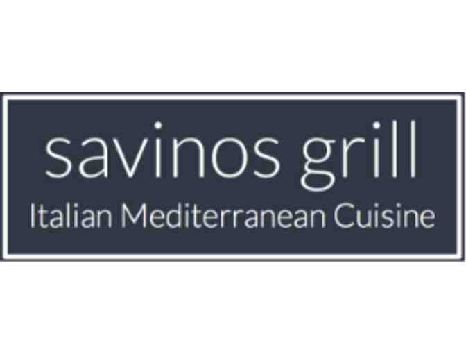 $25 gift card for Savino's in Cushing Square