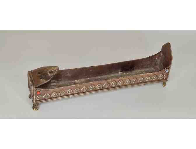 Incense Holder, Silver & Brass